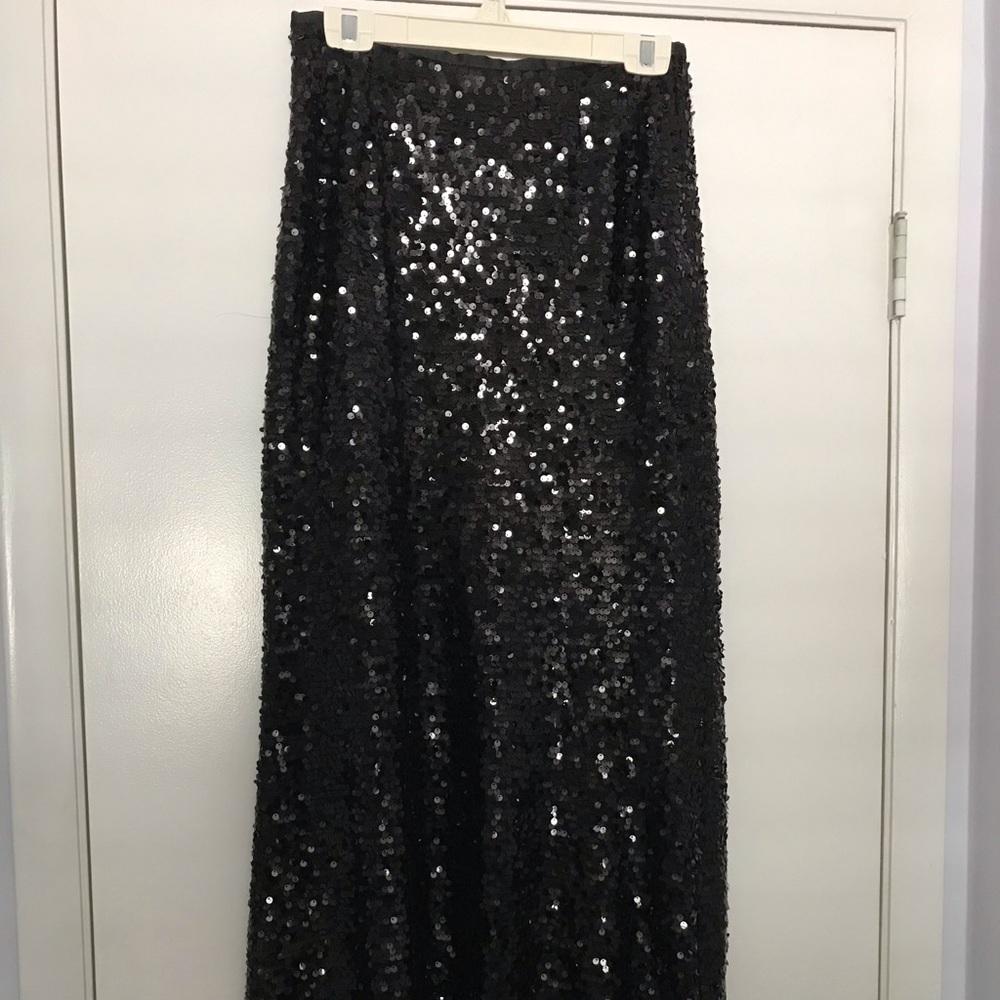 Calvin Klein long sequin skirt